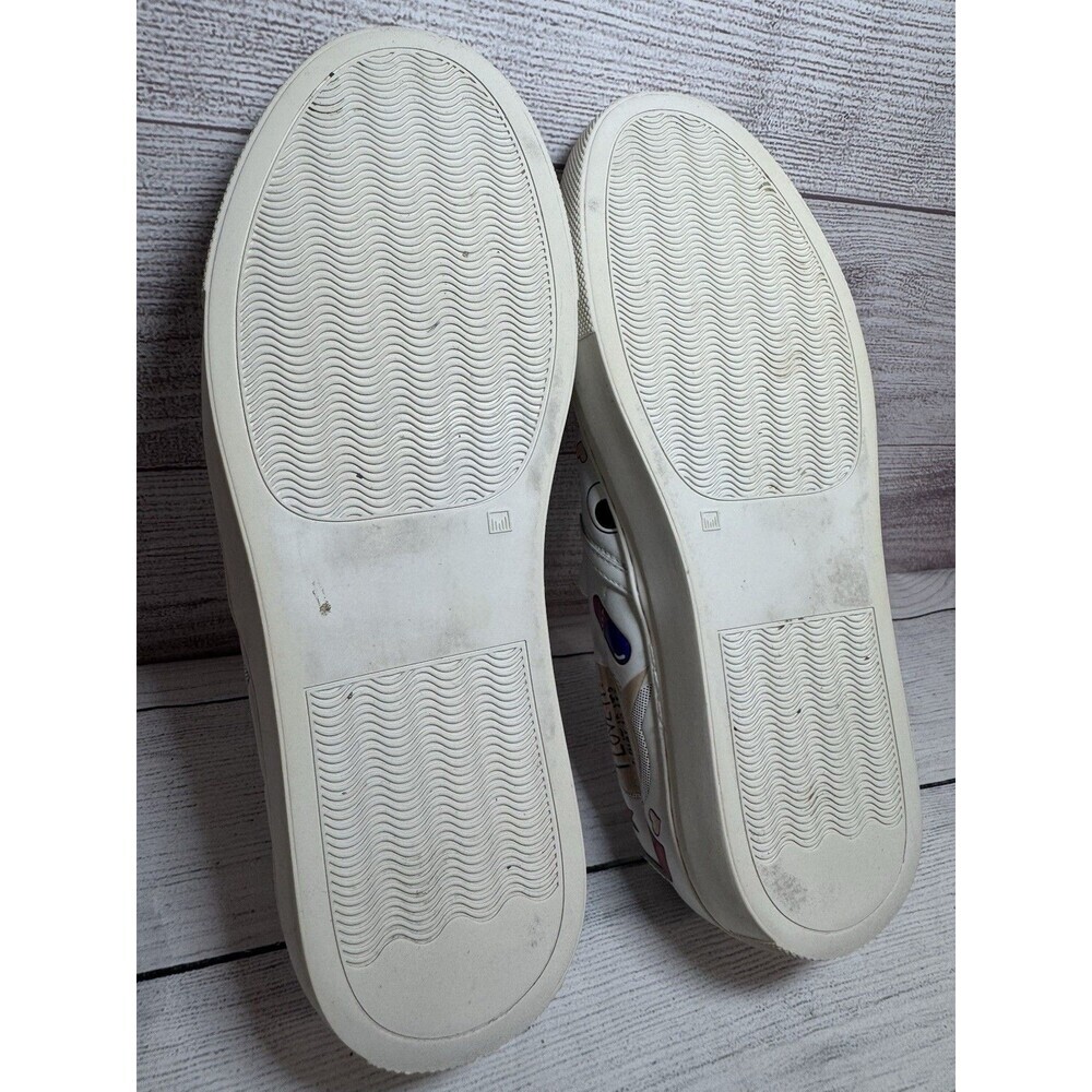 Anya Hindmarch White 'Wink In' Leather Slip On Sneaker sz 38 - Picture 10 of 14